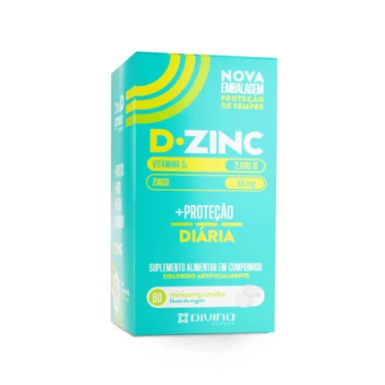 Vitamina D 2000UI + Zinco 30mg D-Zinc 60 comprimidos