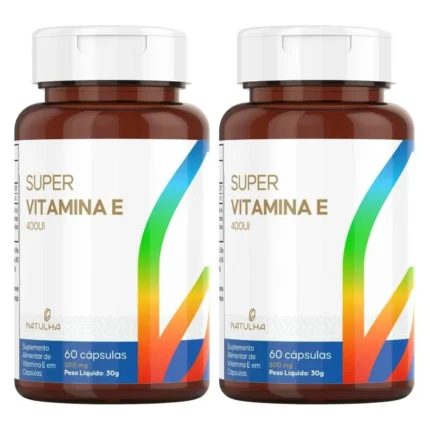 Kit 2x Super Vitamina e 400 Ui 60 cápsulas - Natulha