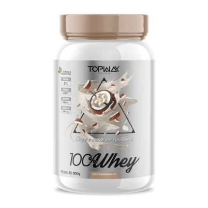 Whey Protein Topway 100% Concentrado Coco Com Baunilha 900g