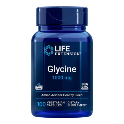 Glicina 1000mg Life Extension 100 Cápsulas Importado