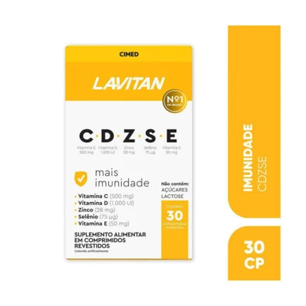 Polivitamínico Lavitan CDZSE +Imunidade 30 comprimidos