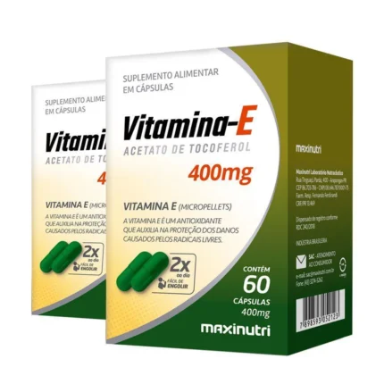 Kit 2 Vitamina e 400Mg Maxinutri 60 Cápsulas
