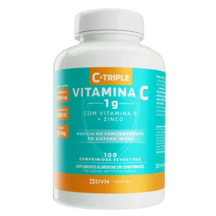 Vitamina C C-Triple Tripla Ação 1g 100 comprimidos
