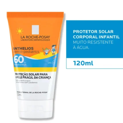 Protetor Solar Infantil La Roche-Posay Anthelios Dermo-Pediatrics FPS 60 Proteção para Pele de Criança 120ml