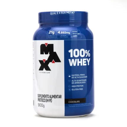 Whey Protein Max Titanium 100% Whey Chocolate 900g