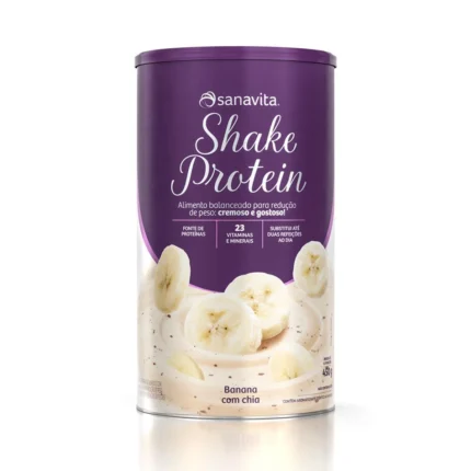 Shake Protein Banana com Chia