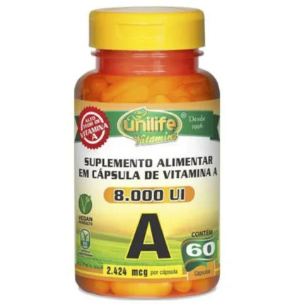 Retinol - Vitamina a 500mg 60 cápsulas - Unilife