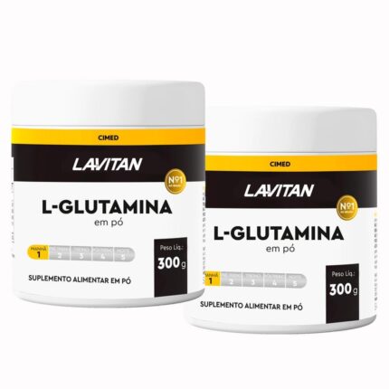 Lavitan L-Glutamina 300 g com Dosador